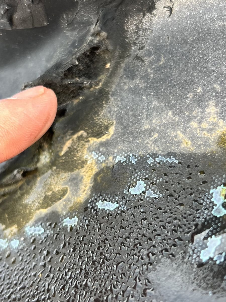 Anomalie détectée sur une membrane EPDM